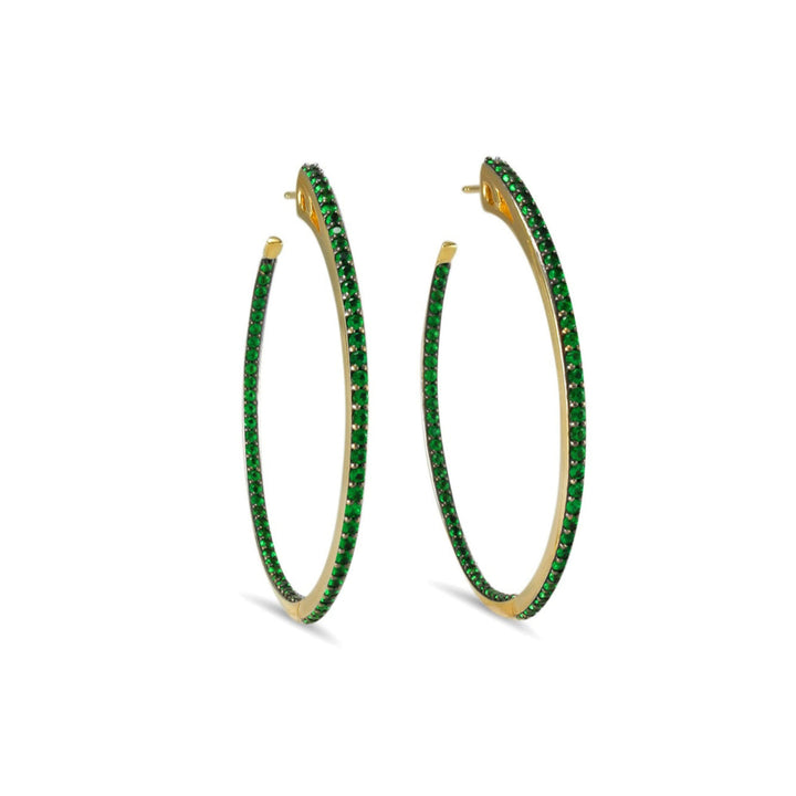 gold vermeil hoop earrings