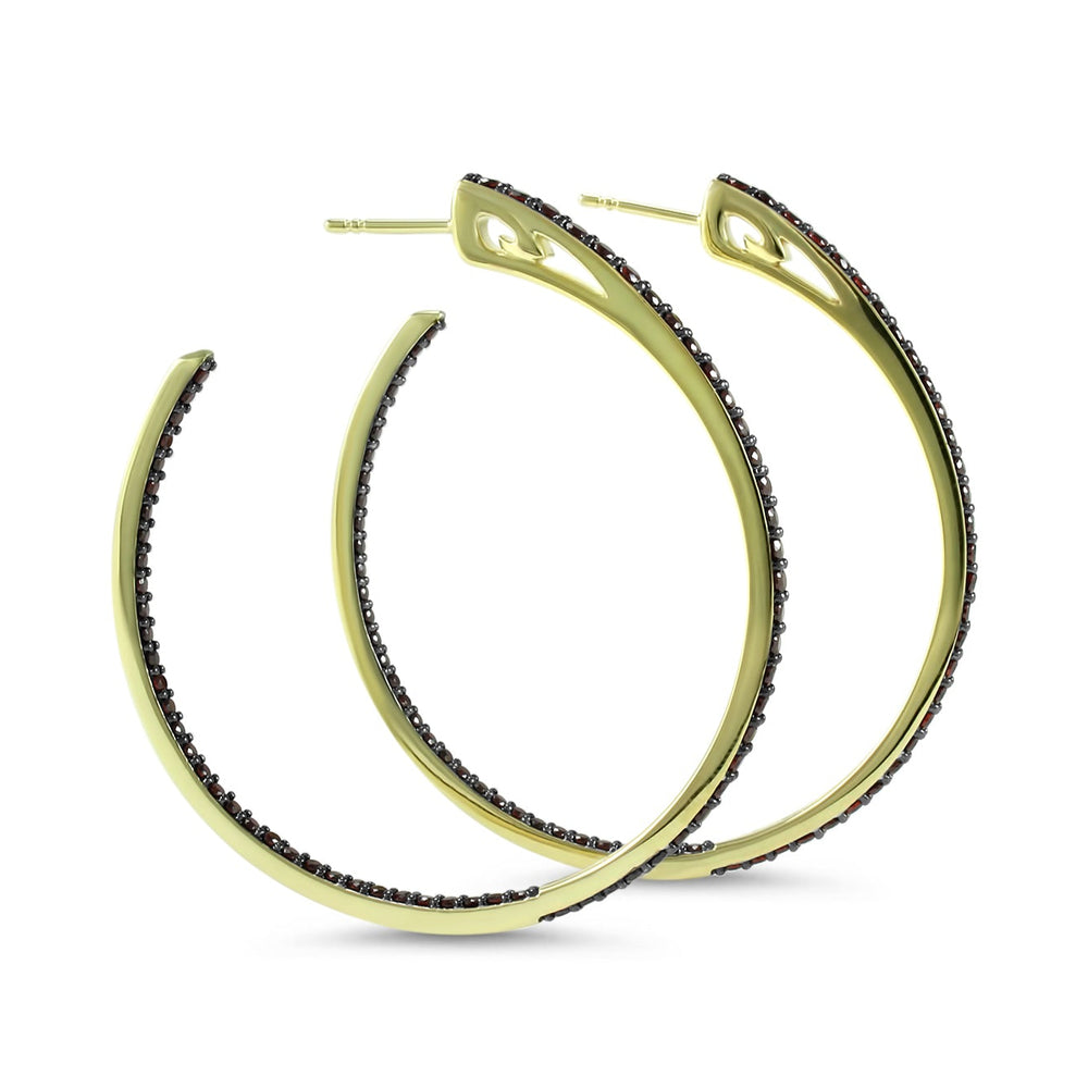 gold hoop earrings