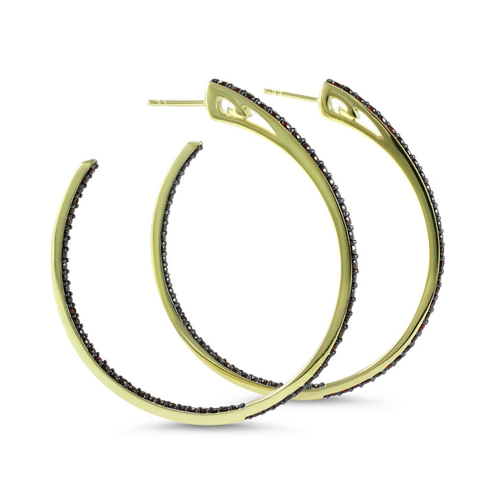 gold hoop earrings