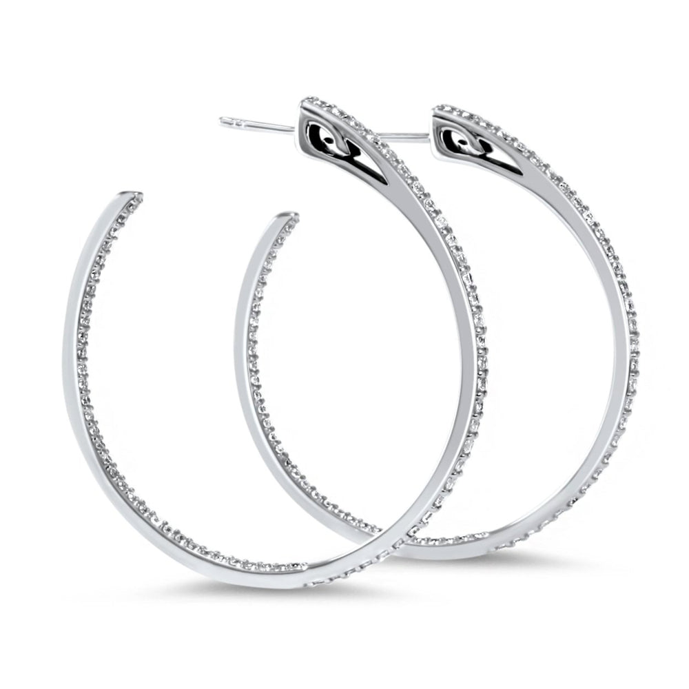 sterling silver hoop earrings