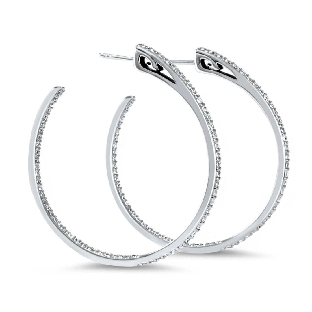 sterling silver hoop earrings