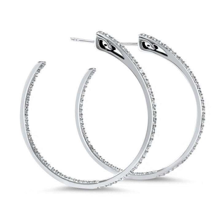 sterling silver hoop earrings