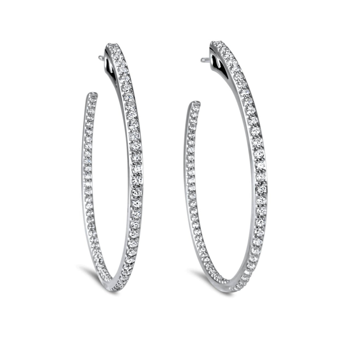 silver hoop earrings