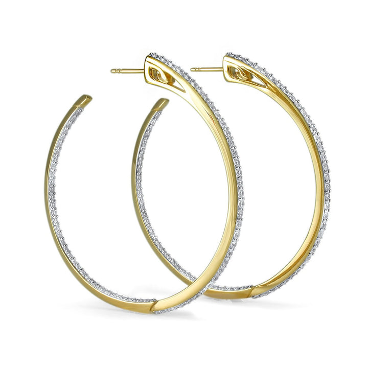 gold vermeil hoop earrings