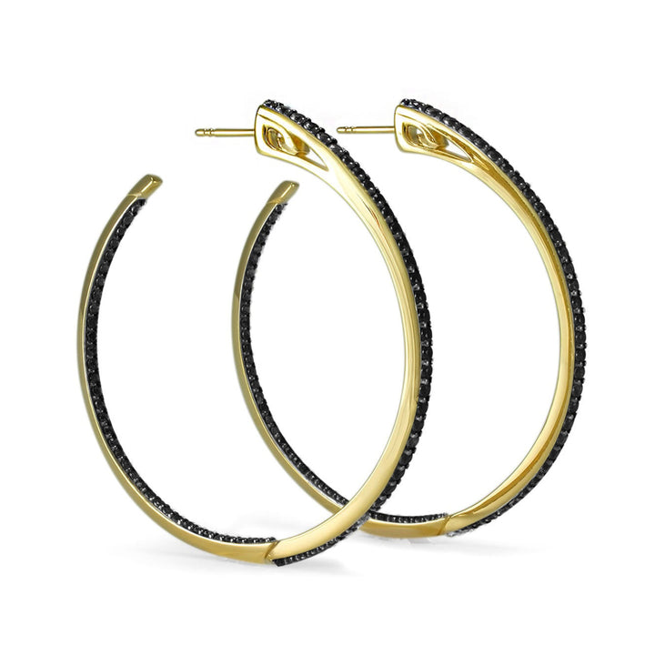 18k gold hoops