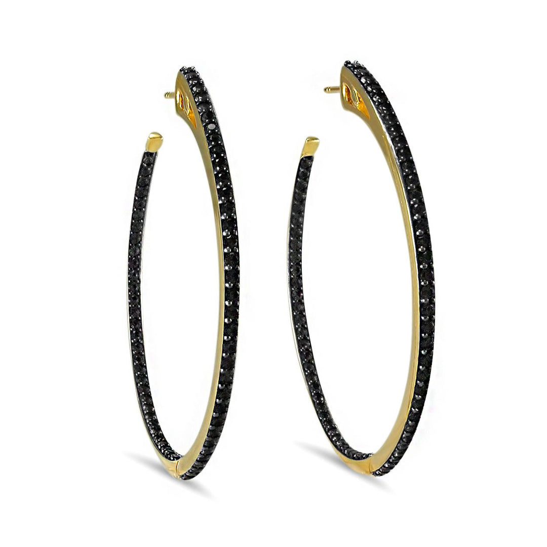 18k gold hoop earrings