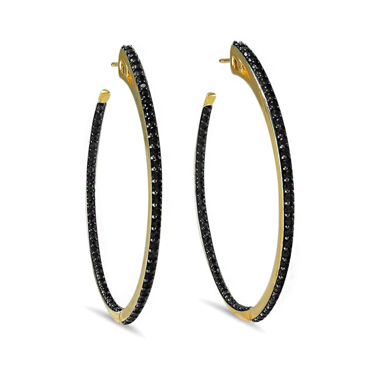 18k gold hoop earrings