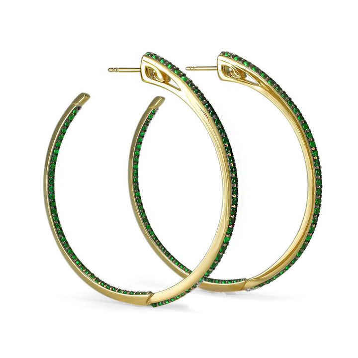 18k gold vermeil hoop earrings