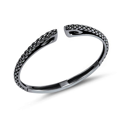 black ruthenium cuff bracelet