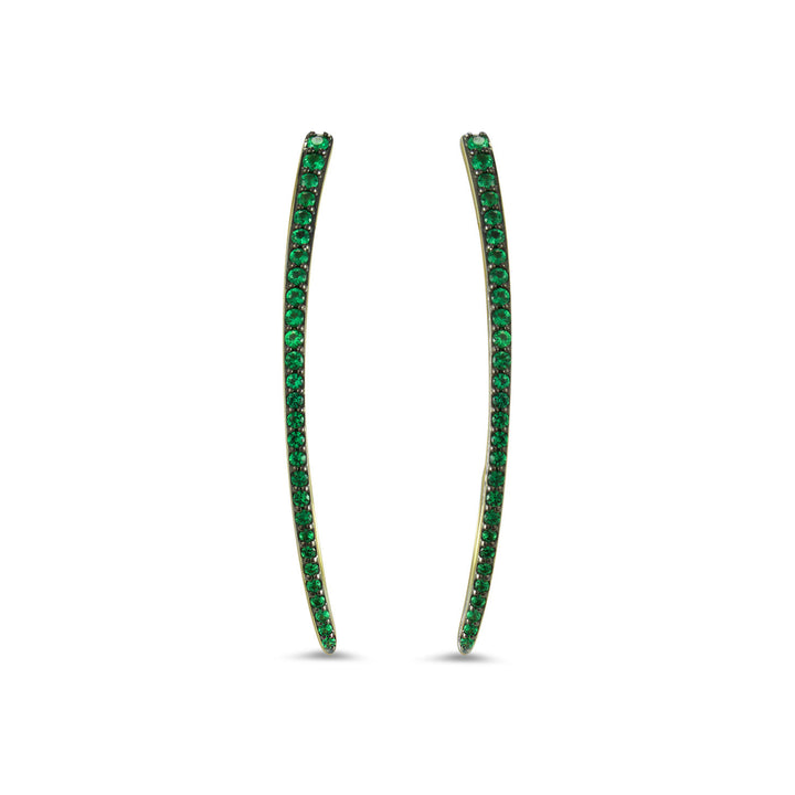 green gemstone earrings