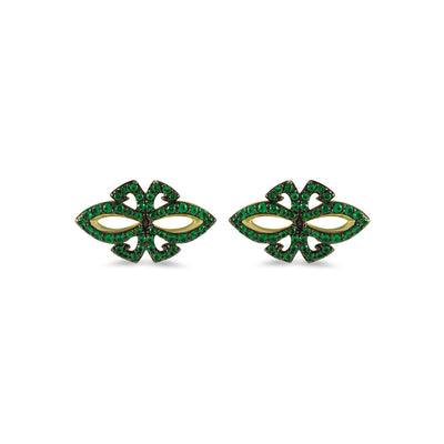 Green Stud Earrings