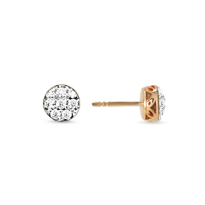 rose gold stud earring