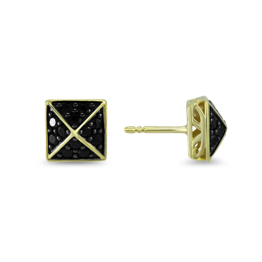 gold stud earrings