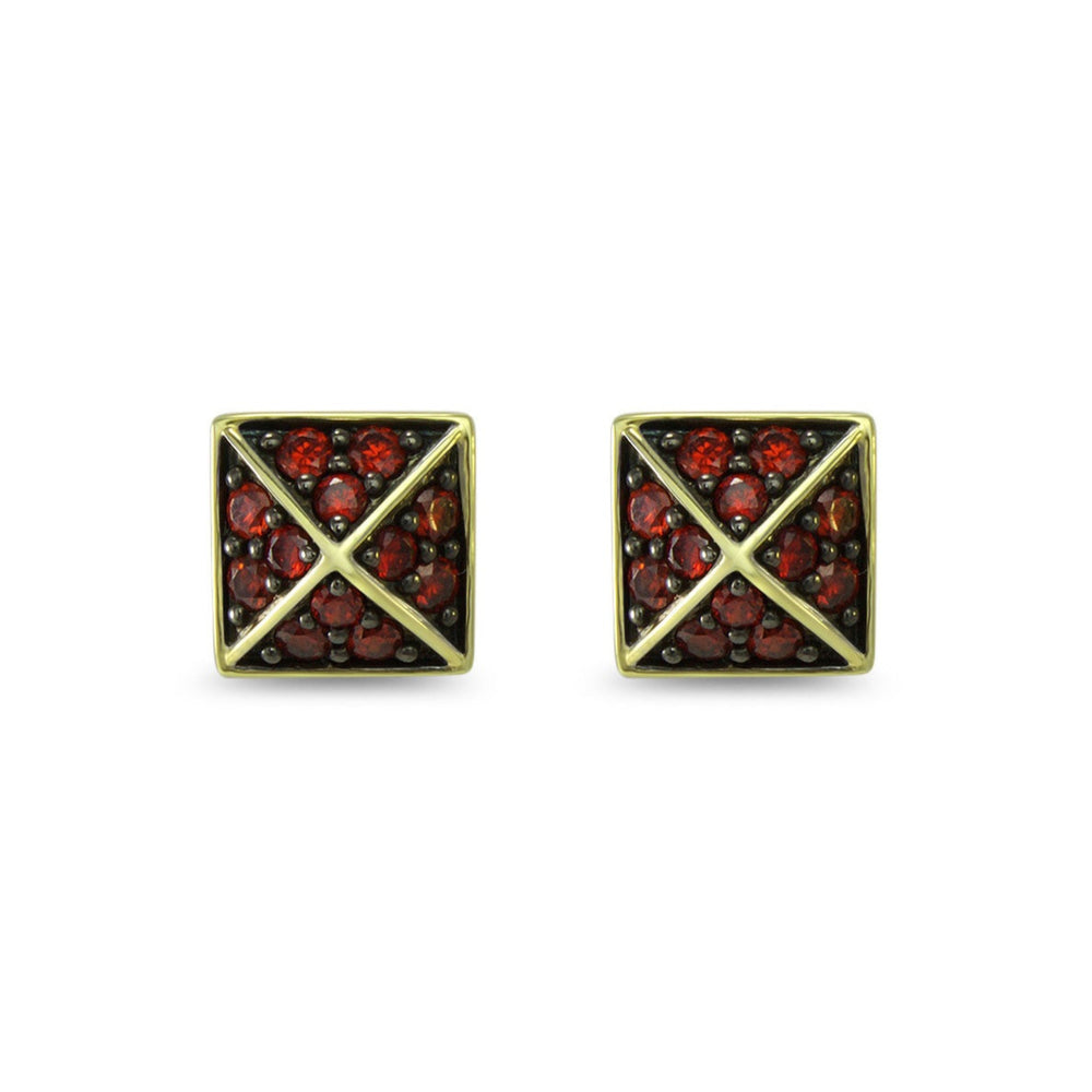 18k gold stud earring