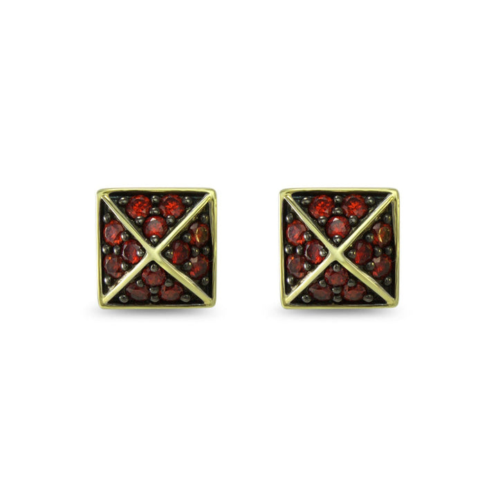 18k gold stud earring