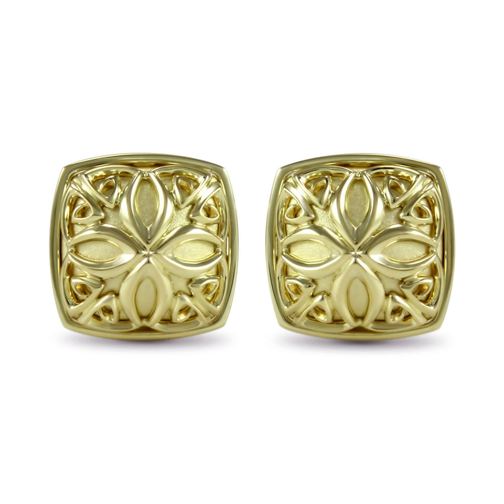 large gold stud earrings