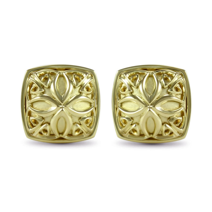large gold stud earrings