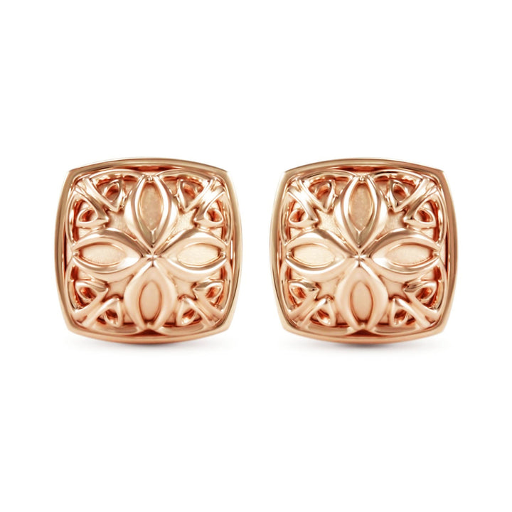 rose gold stud earrings