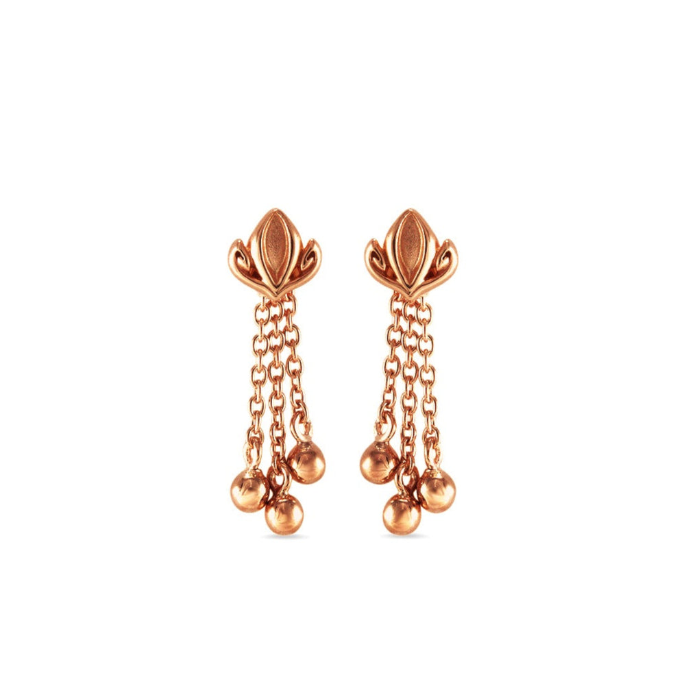 rose gold tassel earring