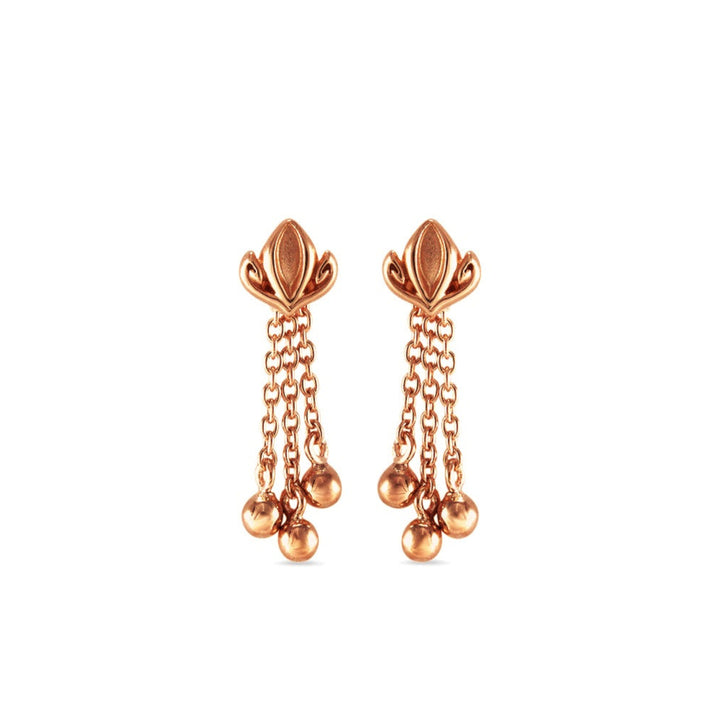 rose gold tassel earring