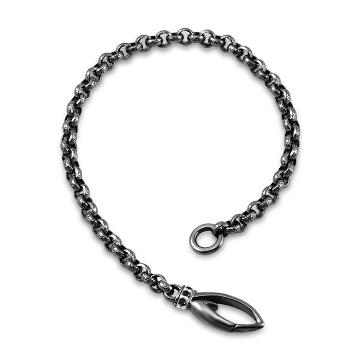 black ruthenium pearl bracelet