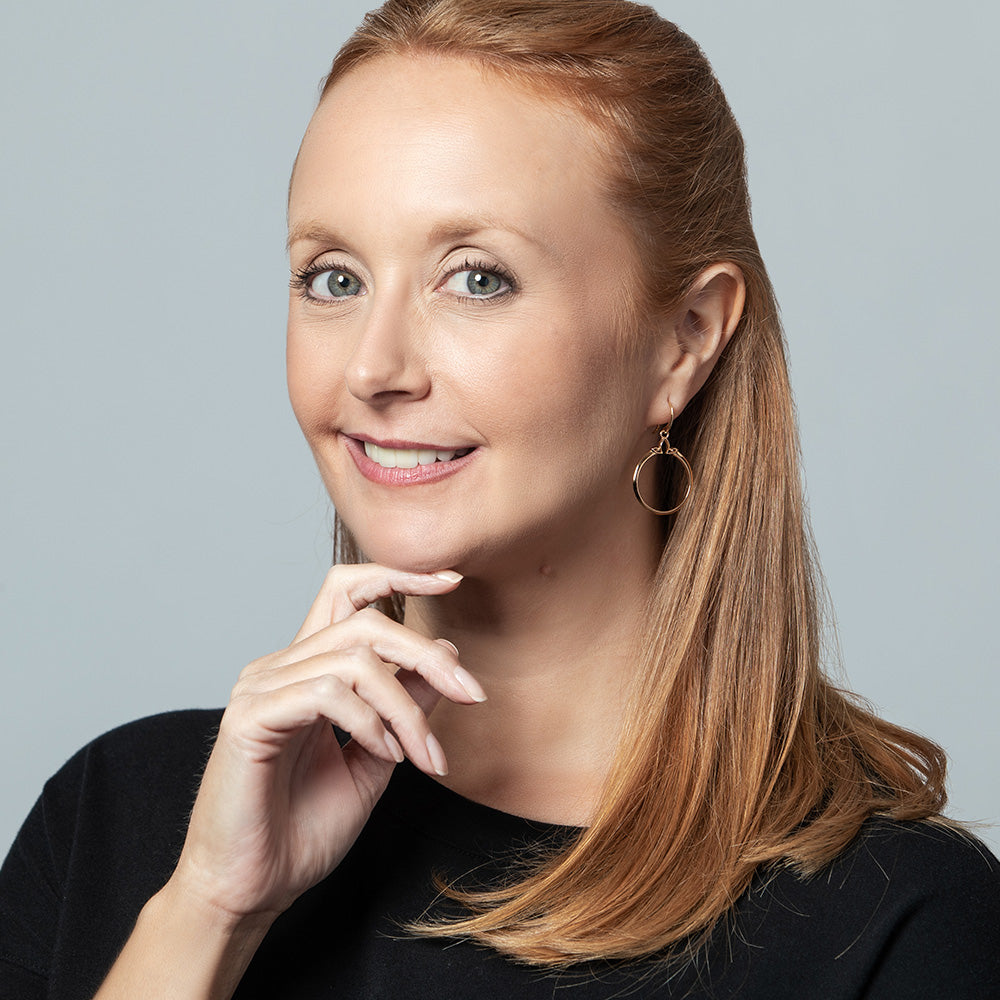 rose gold small hoop