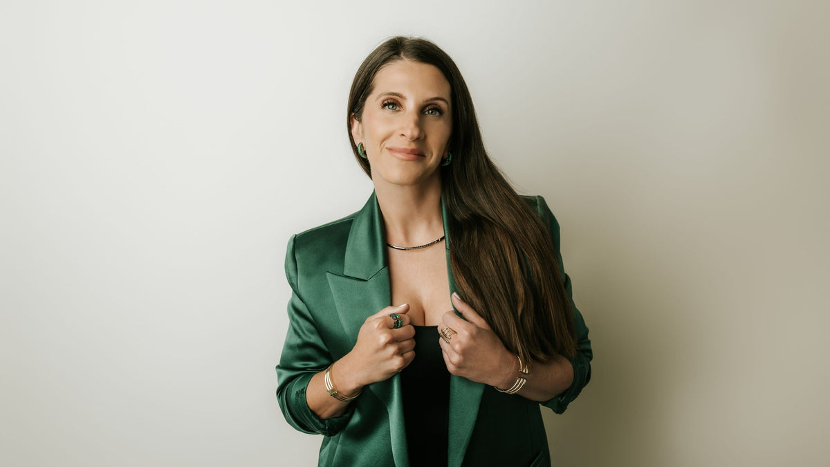 Mindy Previtera wears REALM Fine + Fashion Jewelry's CZ Vert collection — Real Woman of REALM