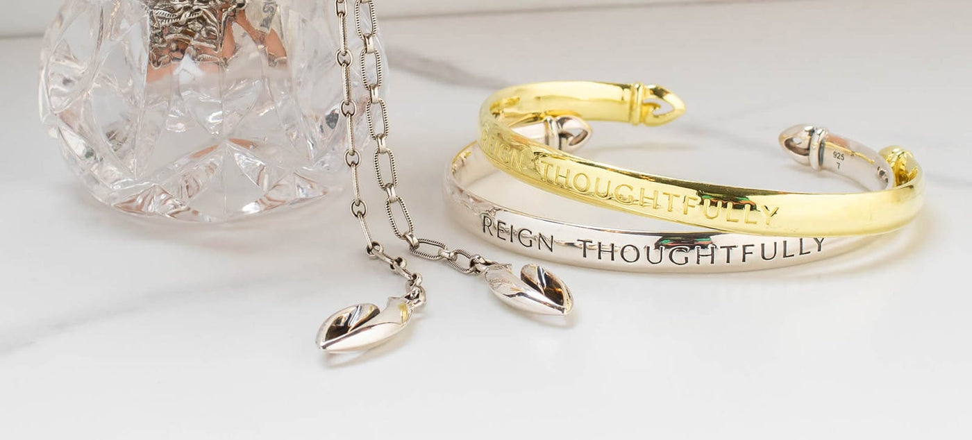 REALM Jewelry Reign Thoughtfully Cuffs from the Coronet Collection