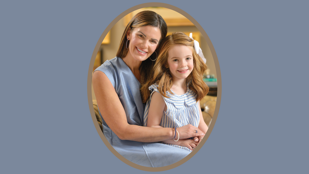 Mother-Daughter Style: Pearls + Blue for Two