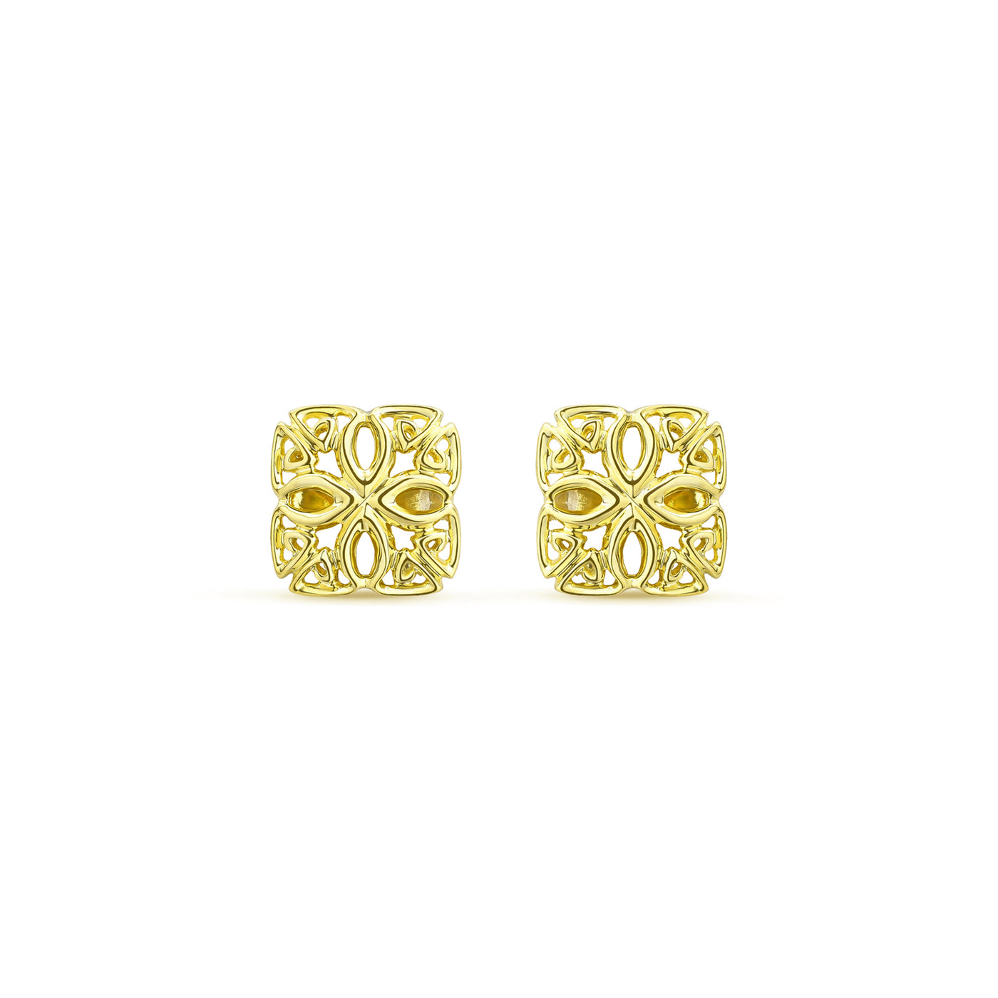 gold square small stud