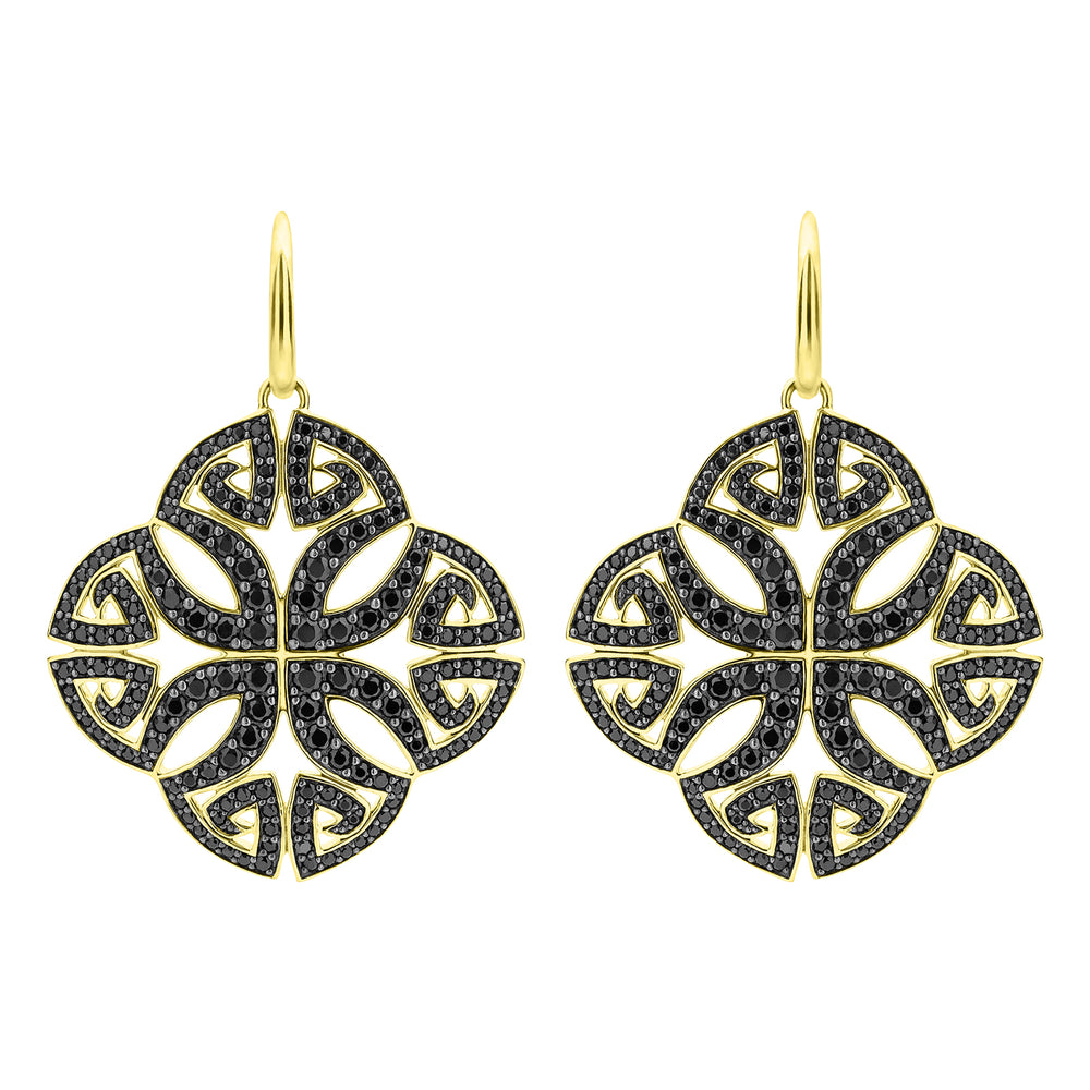 gold vermeil drop earrings