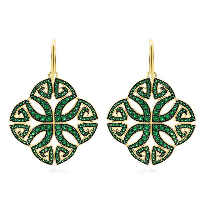 gold drop earrings