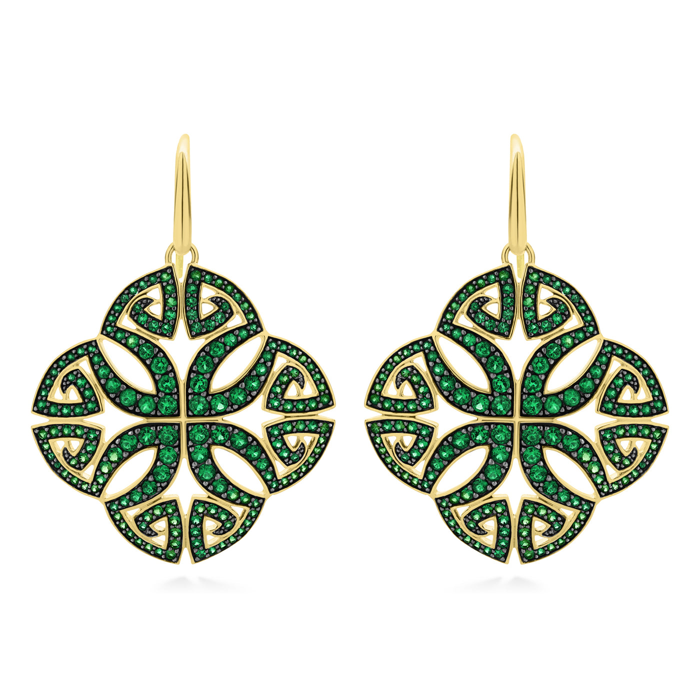 gold drop earrings