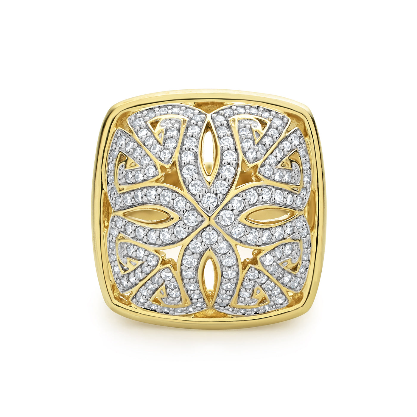 gold statement ring