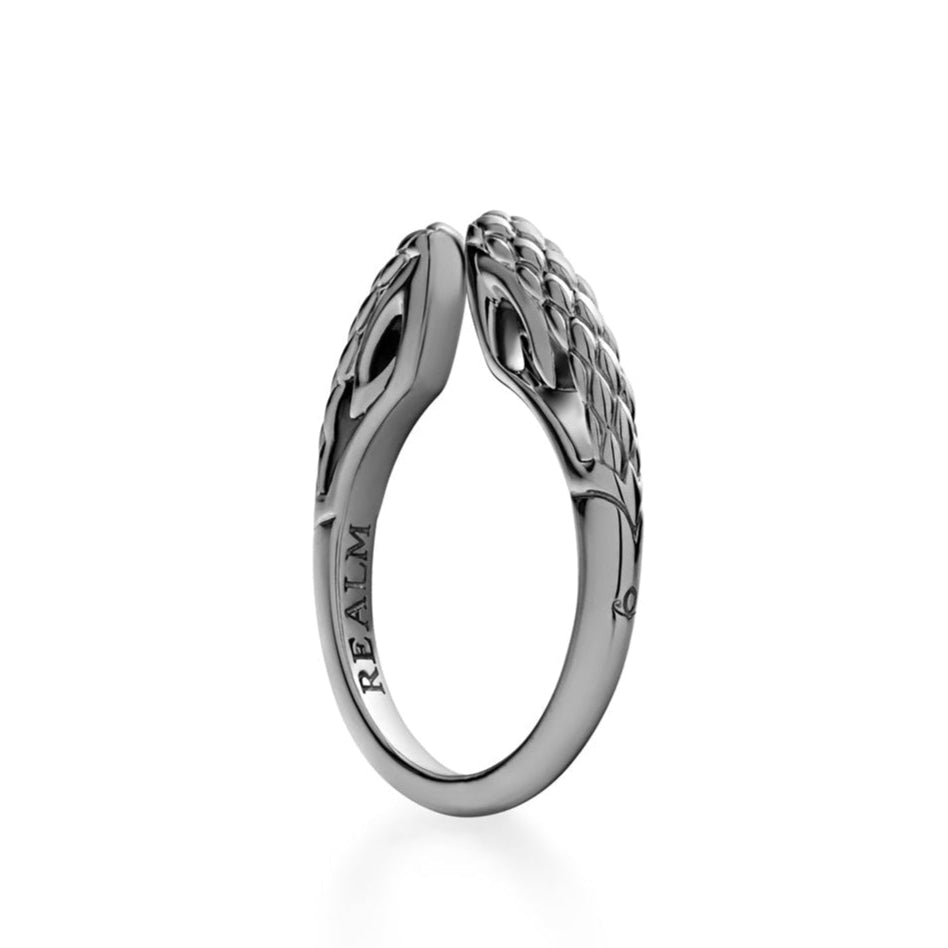 Black Ruthenium Stacking Ring | Black Ruthenium Jewelry – REALM