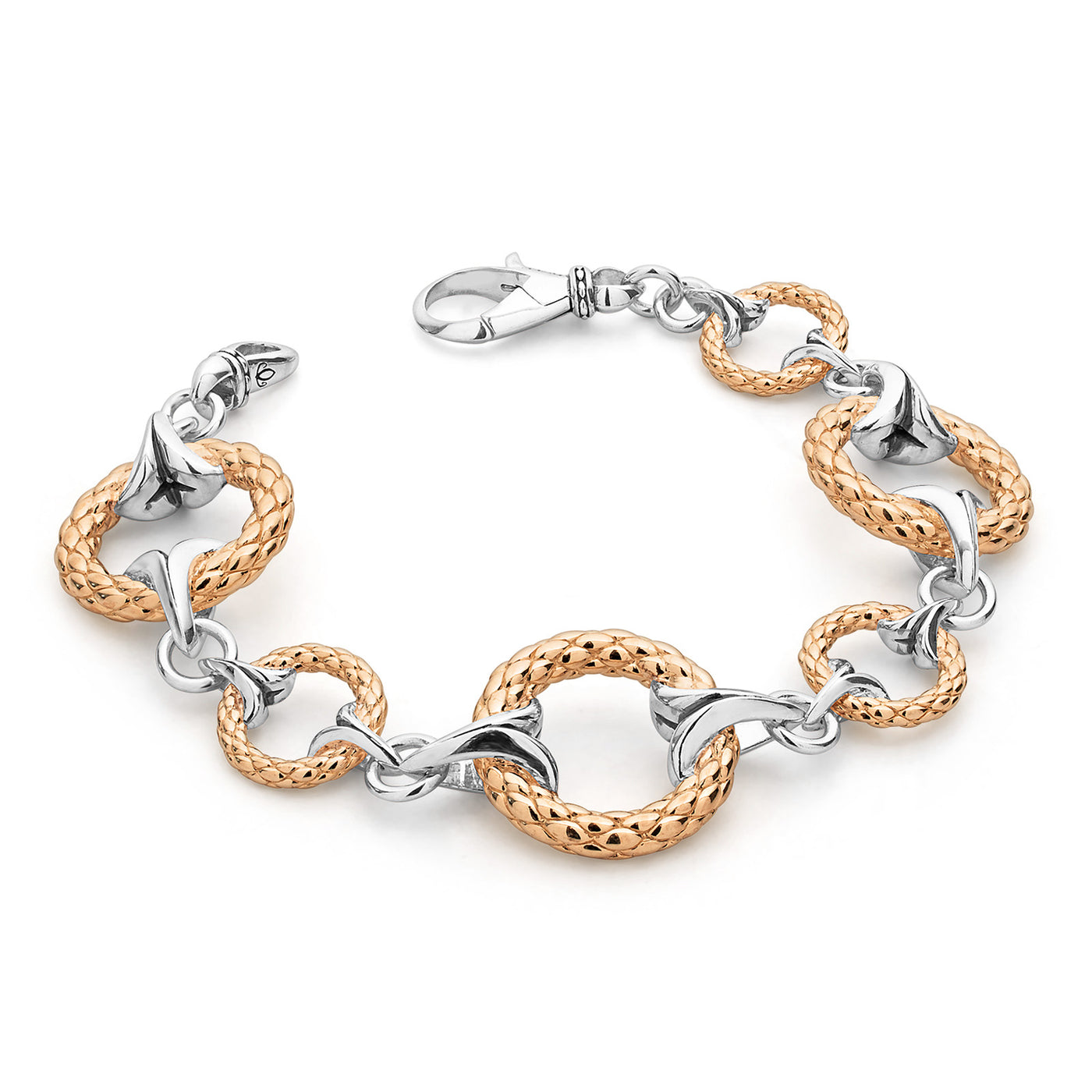 rose gold link bracelet