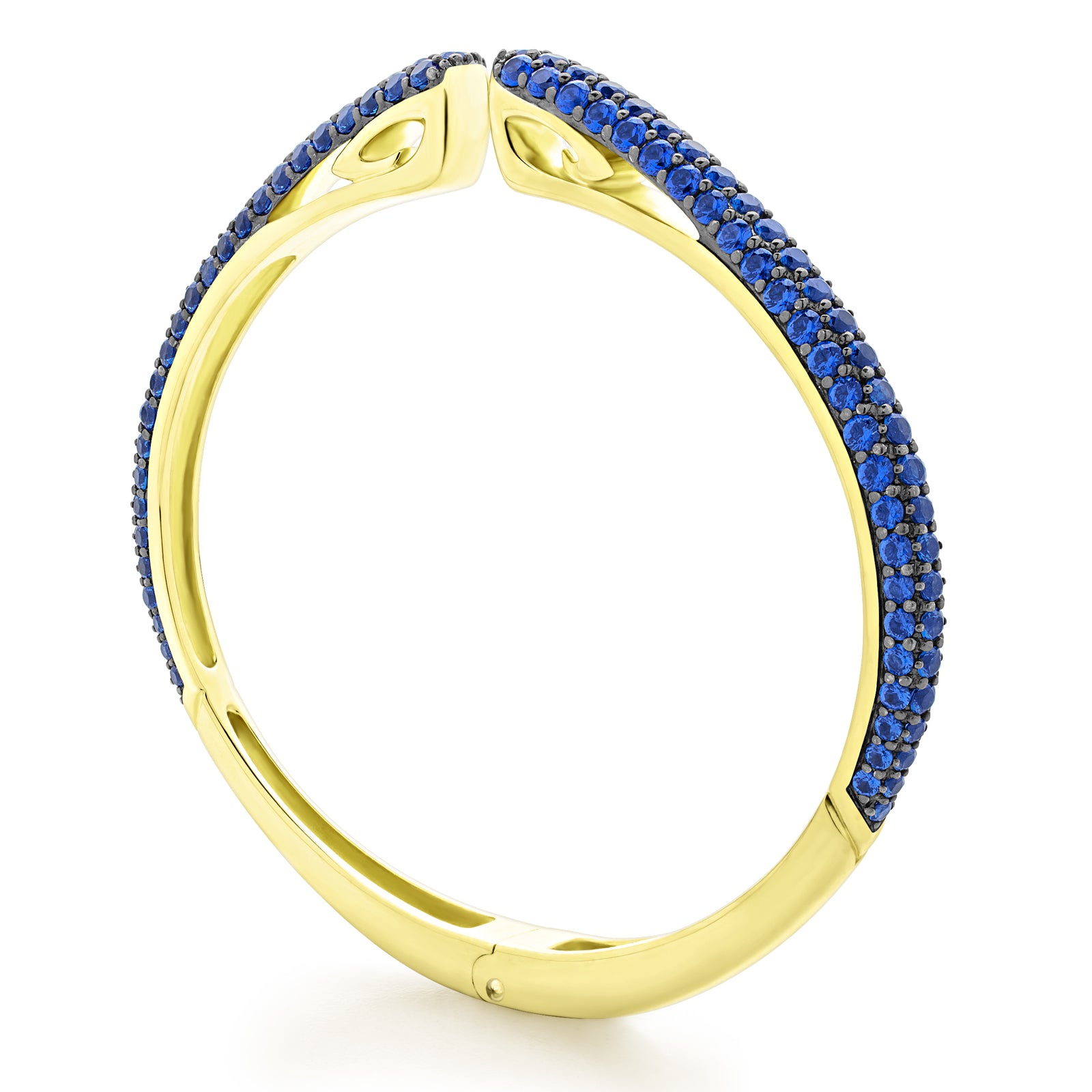 18K Gold Vermeil Pavé Cuff Bracelet | Nickel Free Jewelry – REALM