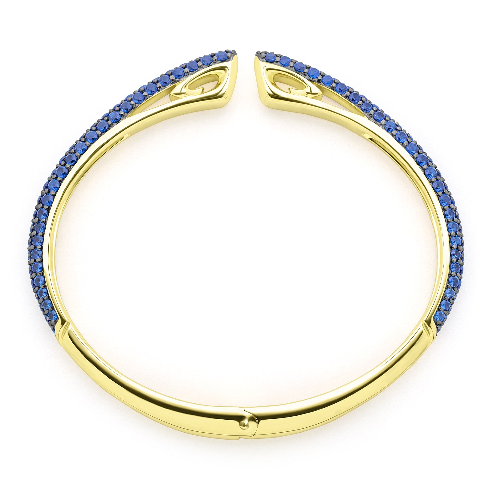 18K Gold Vermeil Pavé Cuff Bracelet | Nickel Free Jewelry – REALM