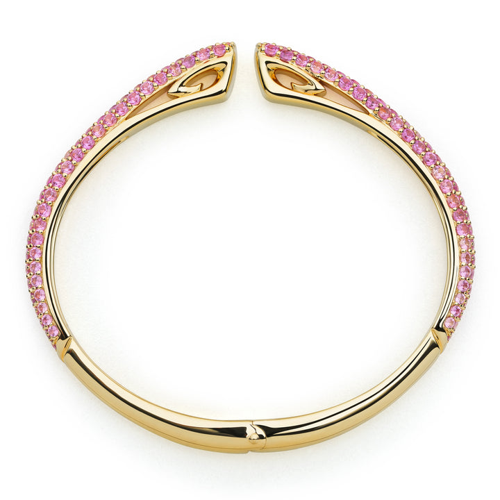 Spirit Pavé Cuff 5mm - 18K Gold Vermeil + CZ Rose