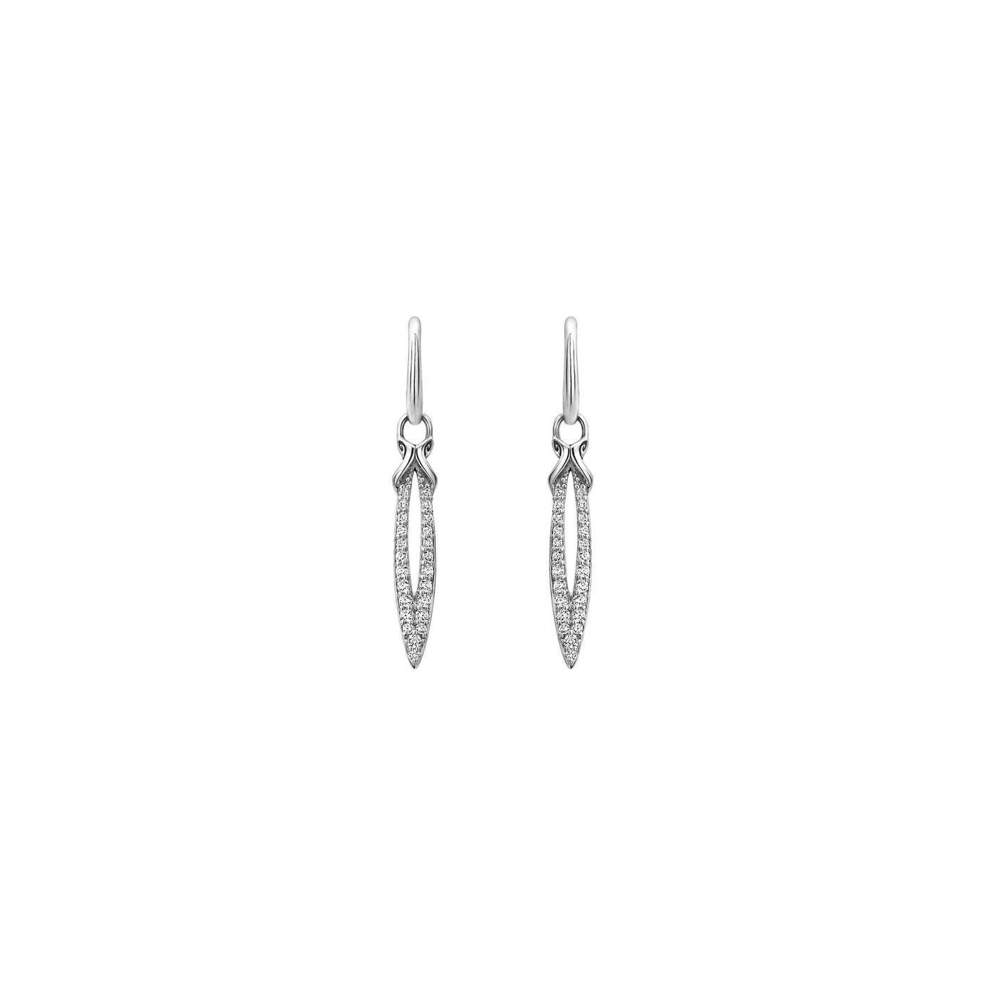 sterling silver drop earrings