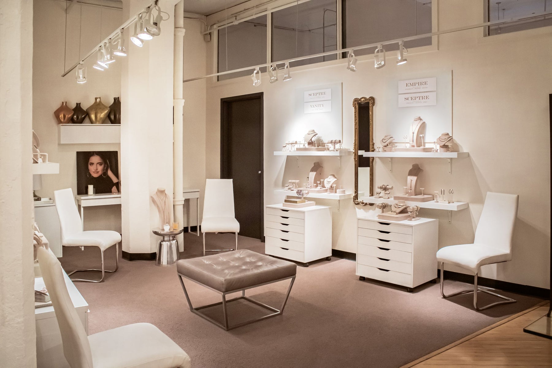 Interior of the REALM Studio in Old City, Philadelphia.