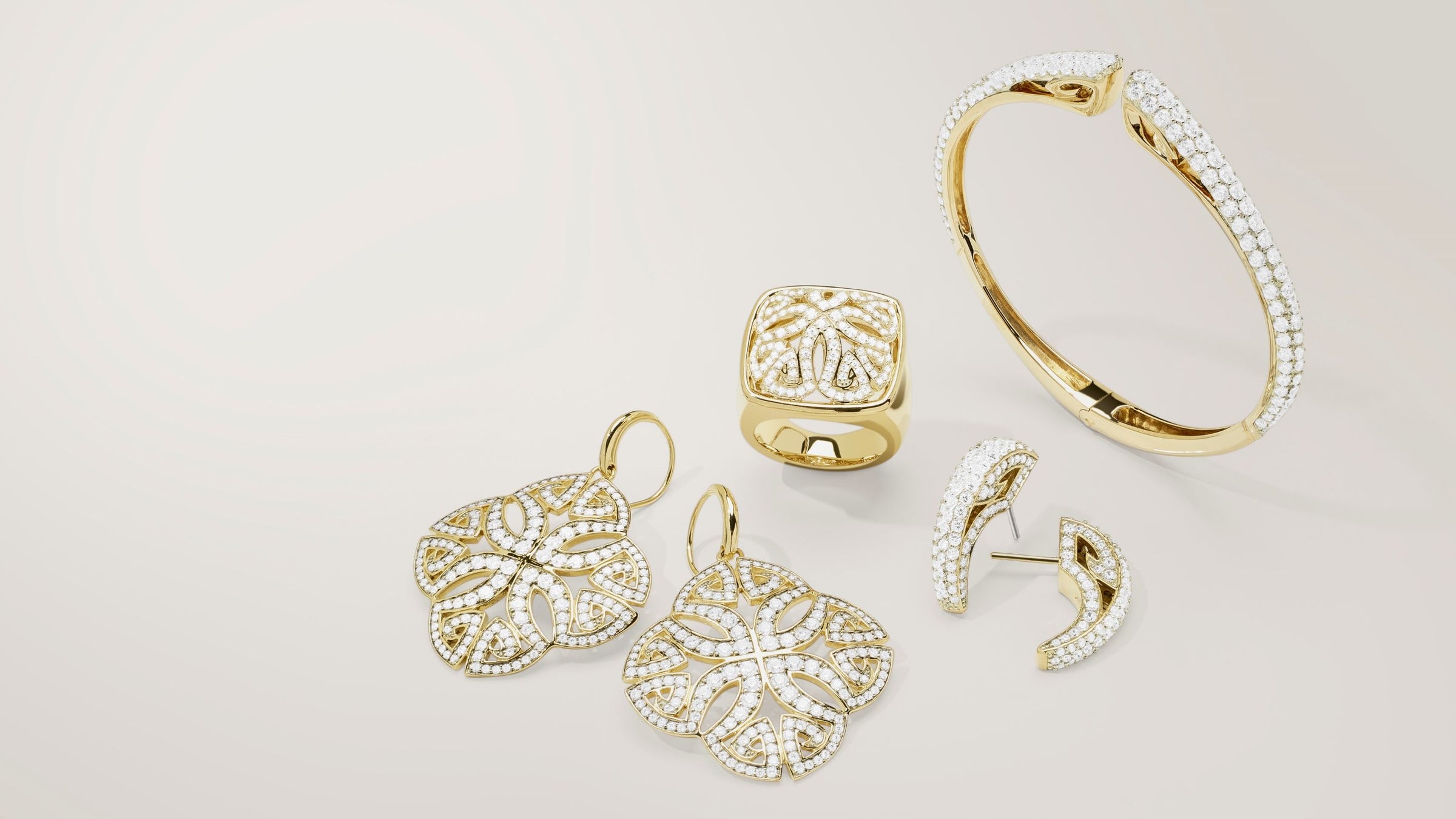 gold Bridal jewelry collection from REALM