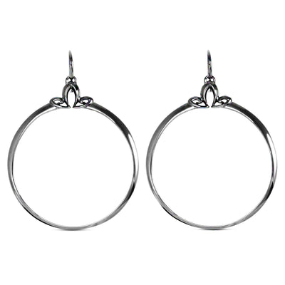 black ruthenium hoops