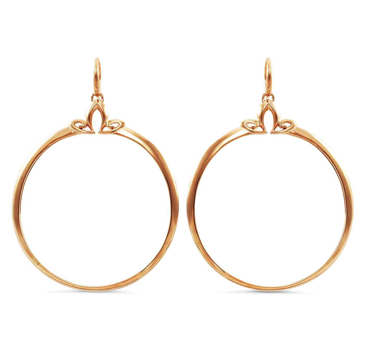 rose gold hoop earrings