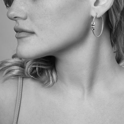 gold vermeil hoop earring