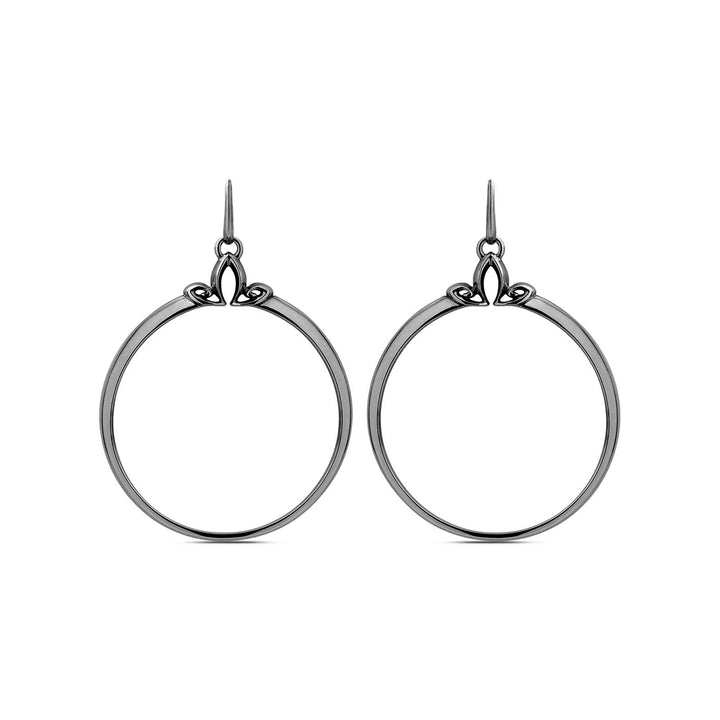 black ruthenium hoops