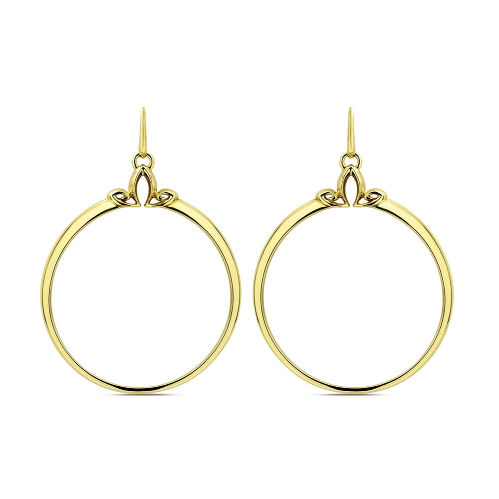 gold vermeil hoop earrings