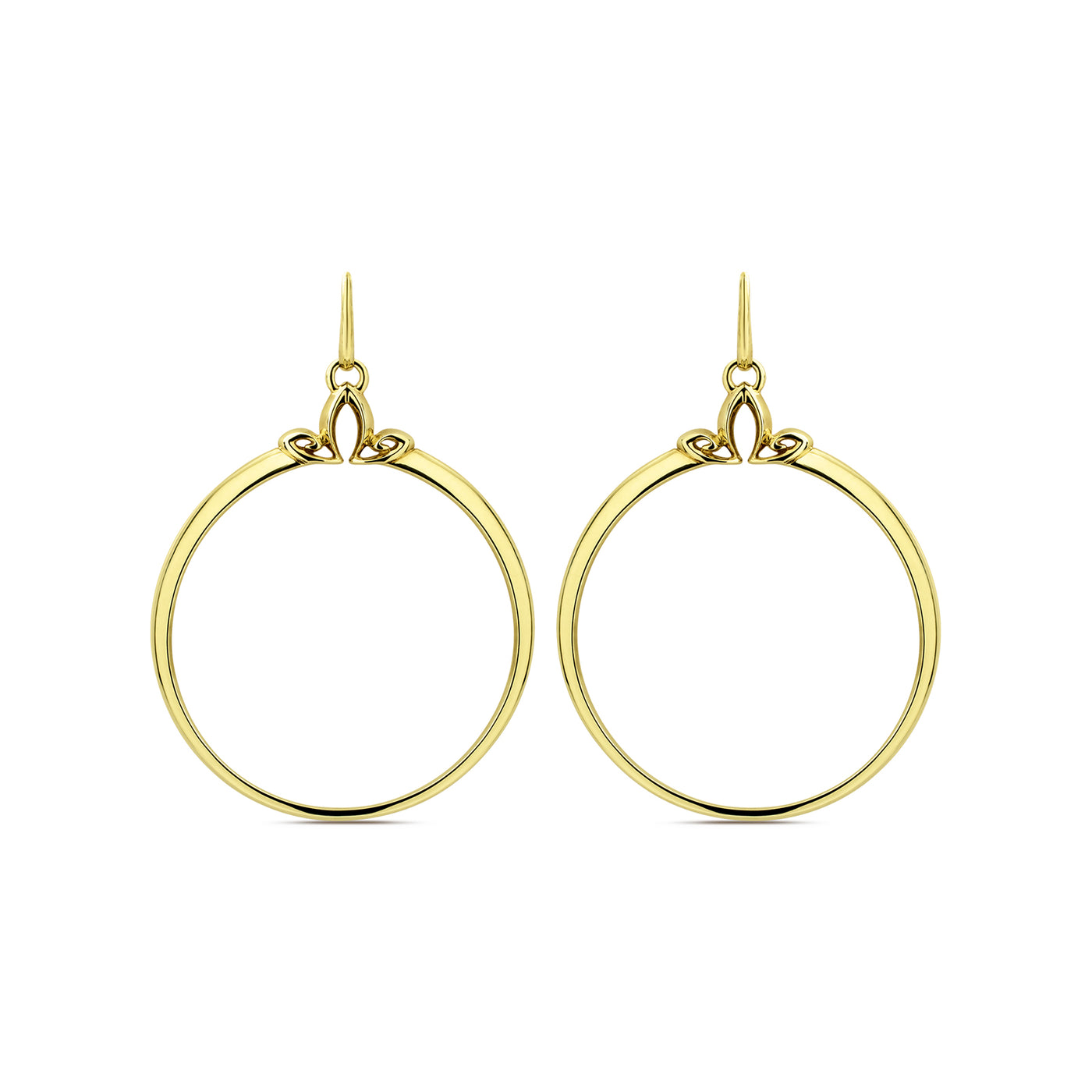 gold vermeil hoop earrings