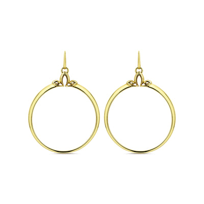 gold vermeil hoop earrings