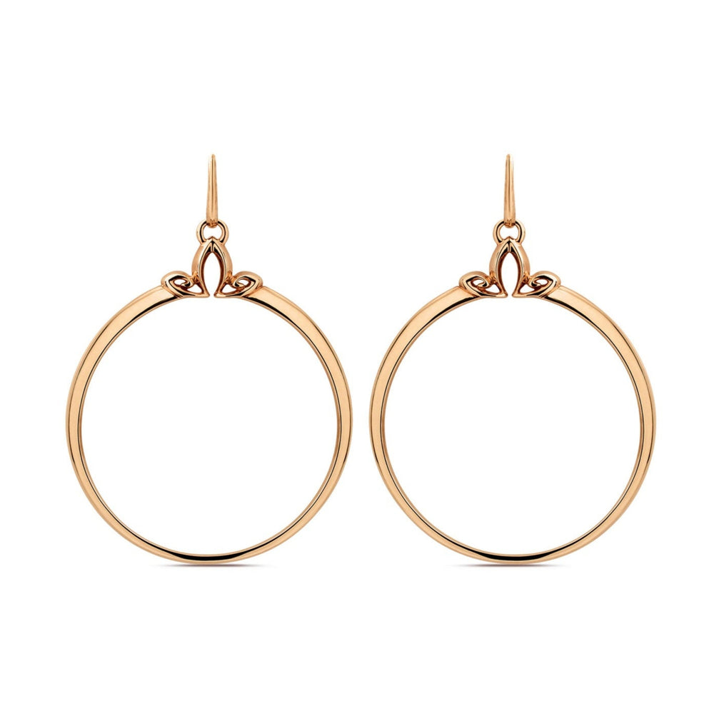 rose gold hoops